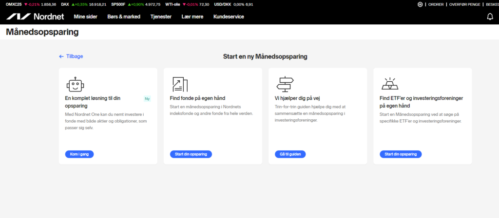 Nordnet Månedsopsparing