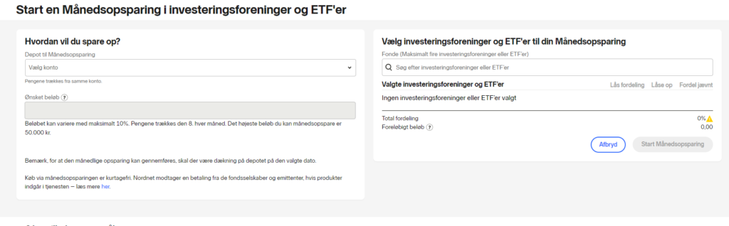 Nordnet Månedsopsparing