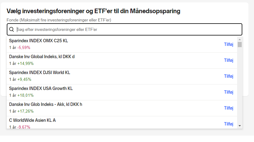 Nordnet Månedsopsparing